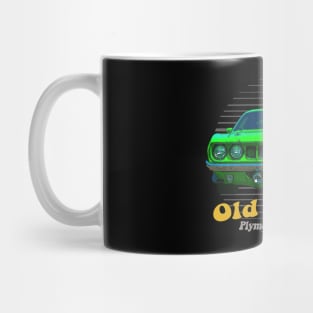 Plymouth Hemi Cuda American Muscle Car Old is Gold Mug